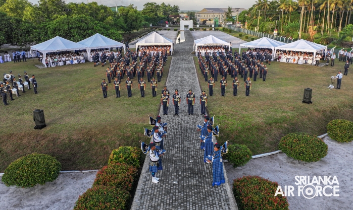 SLAF FALLEN WAR HEROES HONOURED AT THE WAR HEROES MONUMENT SLAF TRADE TRAINING SCHOOL, EKALA